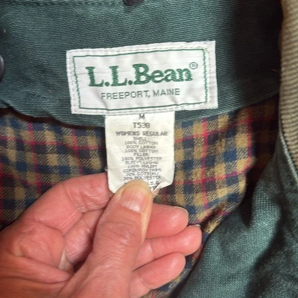 LL Bean Jacket Womens Canvas Barn Chore Field Coat Removable Lining T538 - Picture 2 of 6
